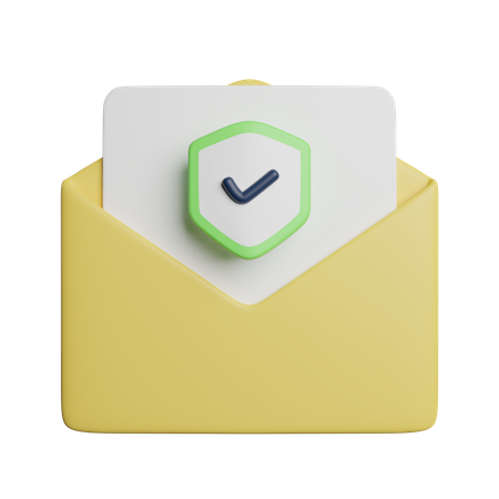 Safe Mail  3D Icon