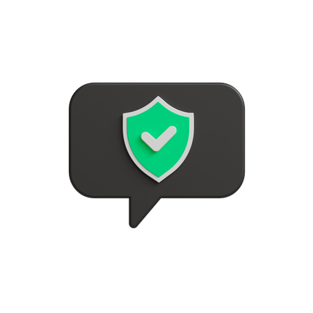 Safe message 3D Icon