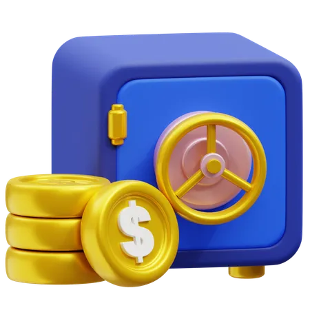 Safe Money  3D Icon