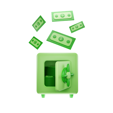 Safe Money  3D Icon