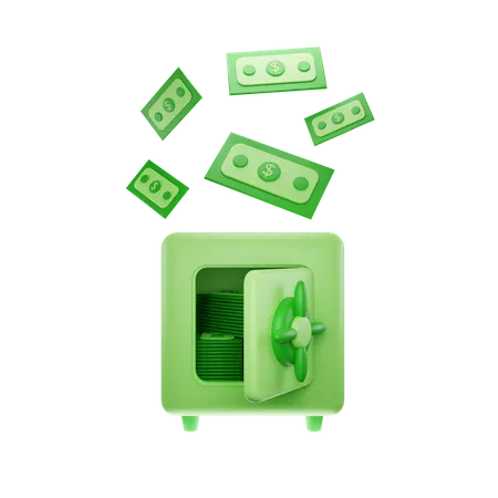 Safe Money  3D Icon