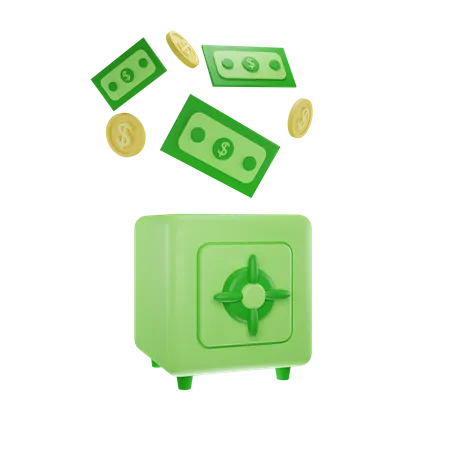 Safe Money  3D Icon