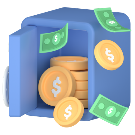 Safe money  3D Icon