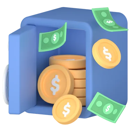 Safe money  3D Icon