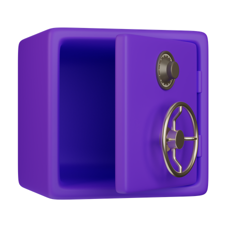 Safe open  3D Illustration