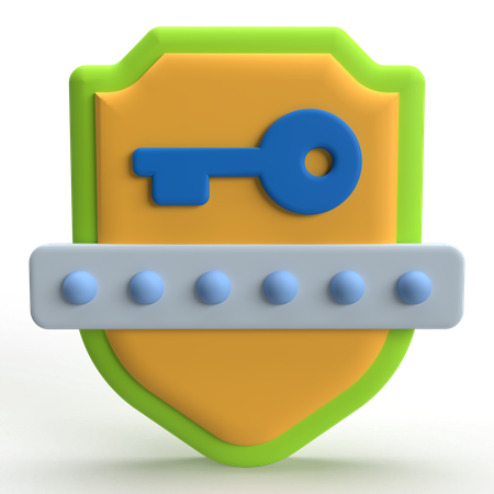 Safe Password  3D Icon