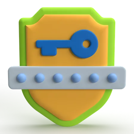 Safe Password  3D Icon