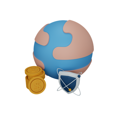 Safe payment  3D Icon