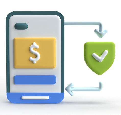 Safe Payment  3D Icon