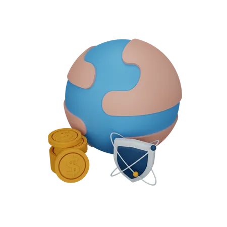3 D Rendering Safe Payment Isolated Useful For Business Currency Economy And Finance Design 3D Icon