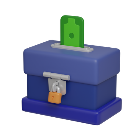 Safe Savings Concept  3D Icon