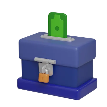 Safe Savings Concept  3D Icon