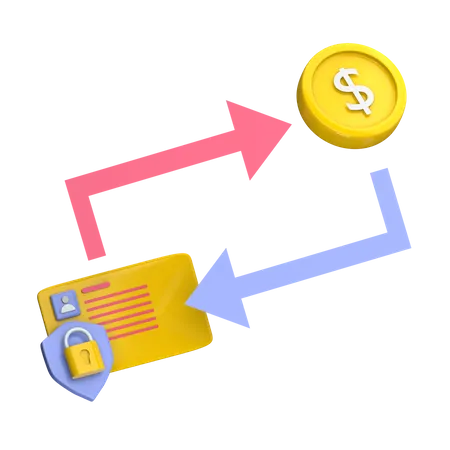 Safe Transaction  3D Icon