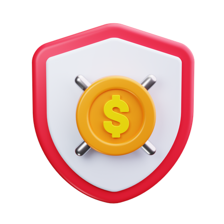 Safe with Money  3D Icon