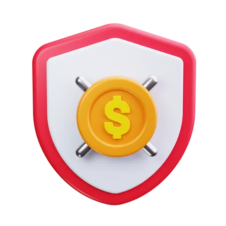 Safe with Money  3D Icon