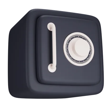 Safety Locker Safe Box Icon 3 D Illustration 3D Icon