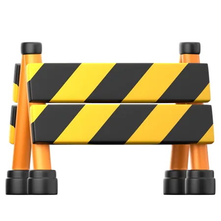 Safety Barrier  3D Icon