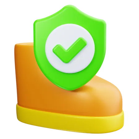 Safety Boots  3D Icon