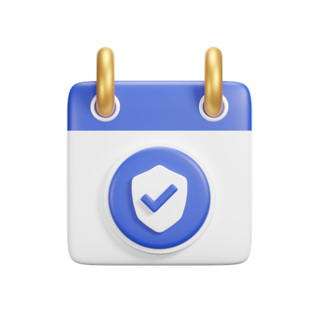 Safety Calendar  3D Icon