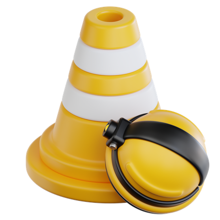 Safety Cone  3D Icon