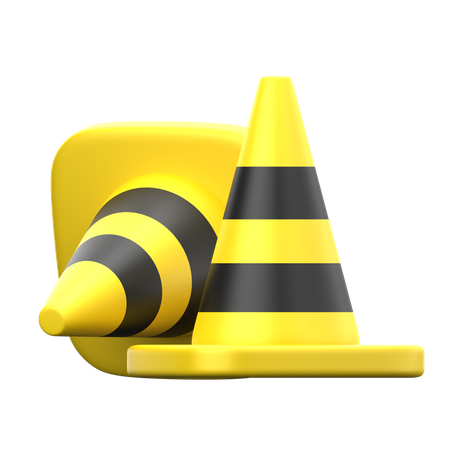 Safety Cone  3D Icon