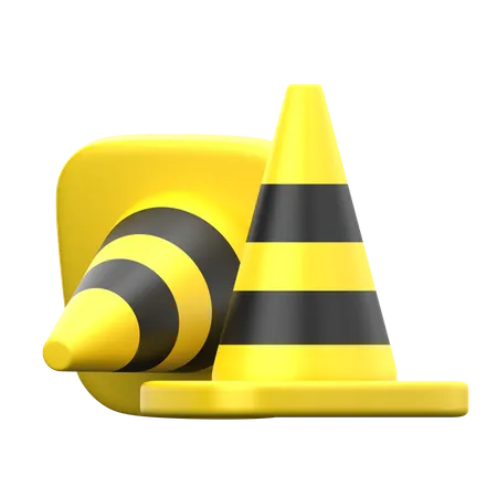 Safety Cone  3D Icon