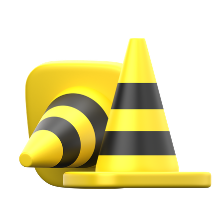 Safety Cone  3D Icon