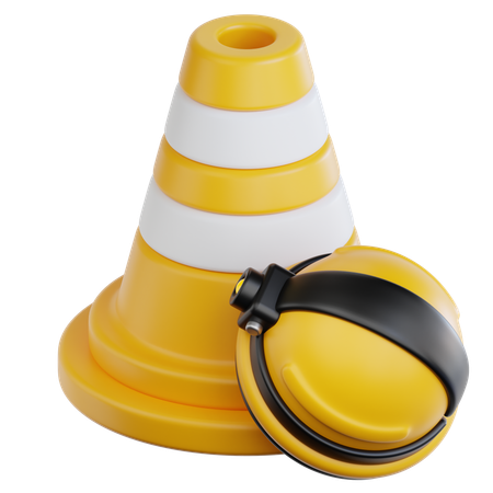 Safety Cone  3D Icon