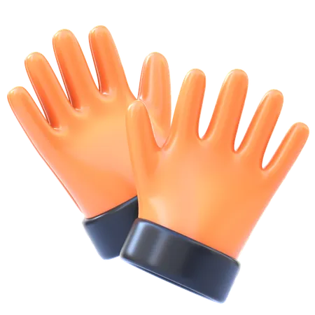 Safety Gloves  3D Icon