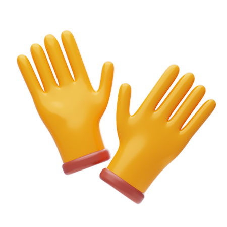 Safety Gloves  3D Icon