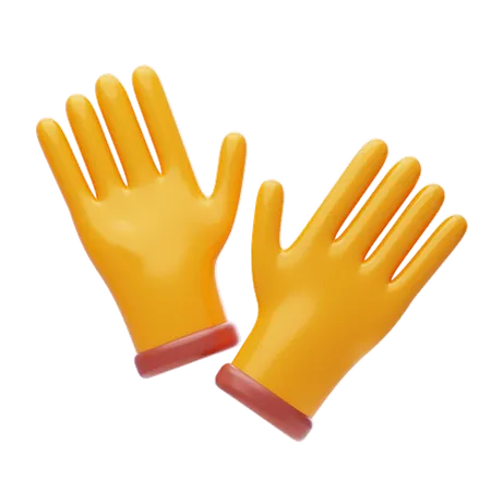 Safety Gloves  3D Icon