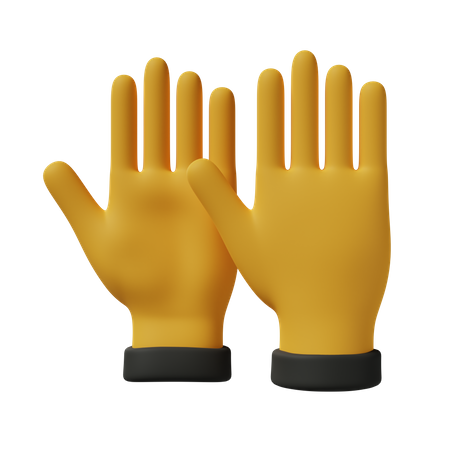 Safety Gloves  3D Icon