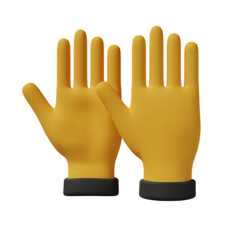 Safety Gloves  3D Icon