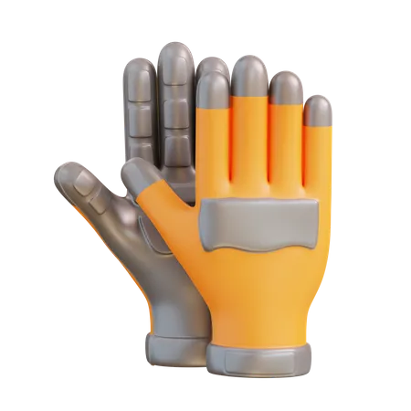 3 D Illustration Of Safety Gloves 3D Icon