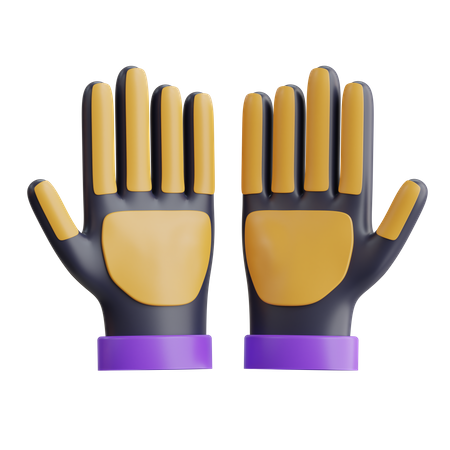 Safety Gloves  3D Icon