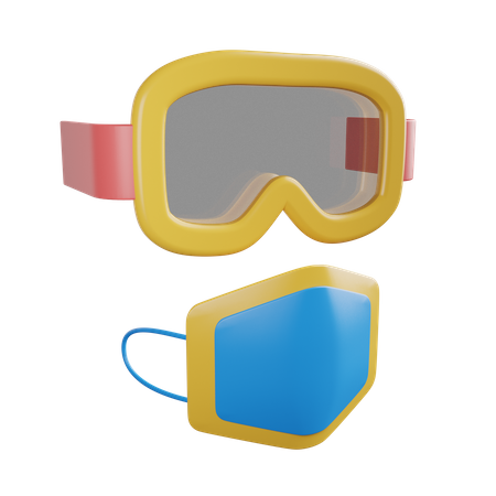 Safety Goggles  3D Illustration