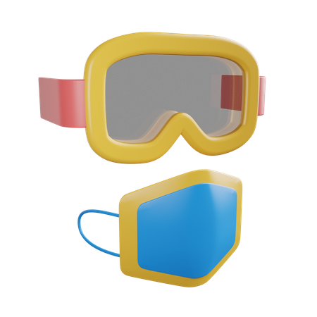 Safety Goggles  3D Illustration