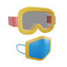 safety goggles 3d logo