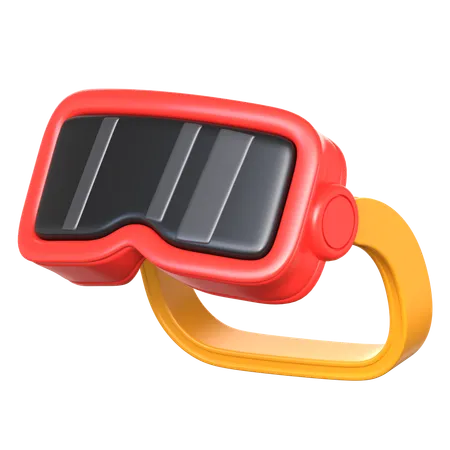 Safety Googles 3 D Extreme Sports Icon 3D Icon