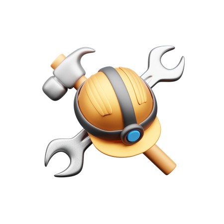 Safety Helmet  3D Icon