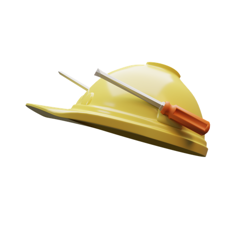 Safety Helmet 3D Illustration