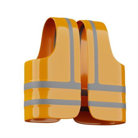 Safety Jacket  3D Icon