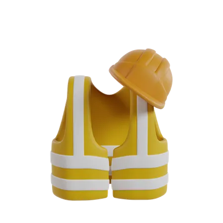 Safety Jacket  3D Icon