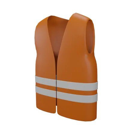 Safety Jacket  3D Icon