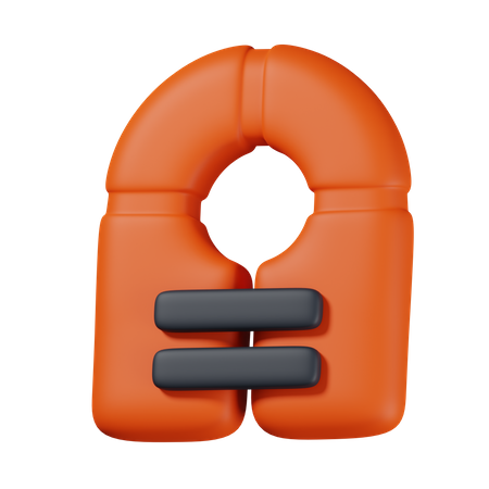 Safety Jacket 3D Icon