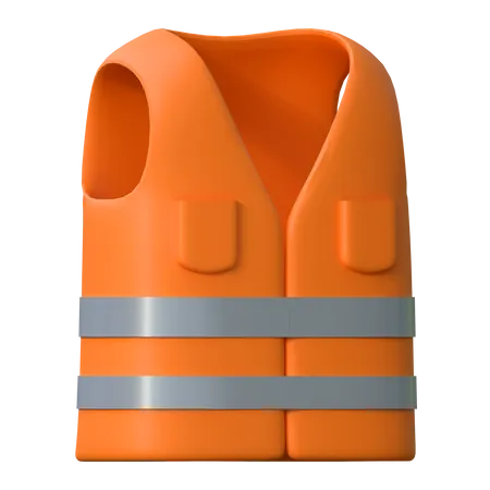 Worker Safety Vest Labor Day Icon 3 D Illustration 3D Icon