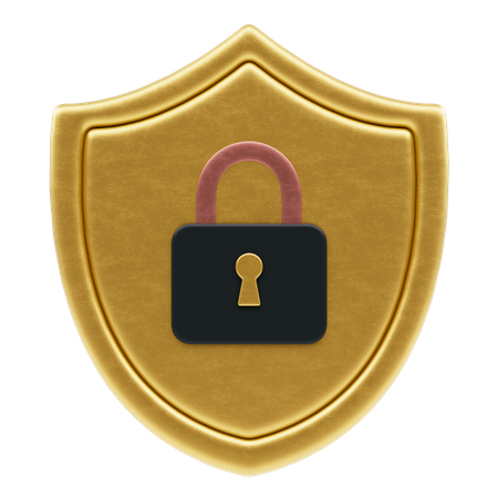 Safety Lock  3D Icon