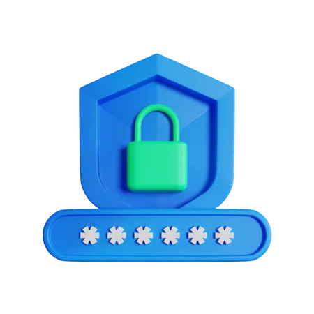 Safety Login  3D Icon