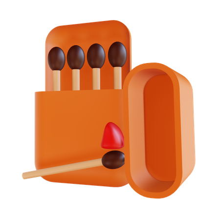 Safety Match  3D Illustration