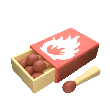 Safety Match  3D Icon